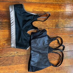 Stylish Black and bronze Sports Bras